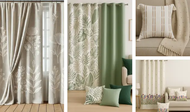 CURTAINS & CUSHIONS